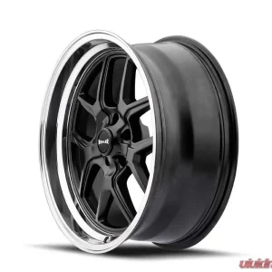 Ridler Wheels Aluminum 610 17x7 Matte Black Polished Lip 5x120.65 Bolt Pattern - Image 1