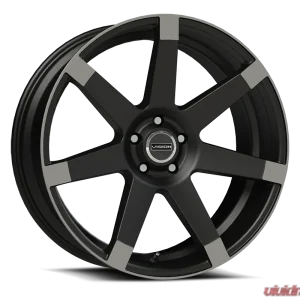 Vision 9042 Sultan Wheel 17x8 6x5 30mm Matte Black w/ Anthracite Spoke Ends - Image 1