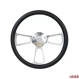 Brothers Trucks Polished/Black Bowtie Custom Steering Wheels Chevrolet | GMC C10 1960-1969 - Image 1