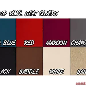 Brothers Trucks Black Pleated All Vinyl "Original" Style Seat Cover Chevrolet | GMC Truck 1955-1959 - Image 2