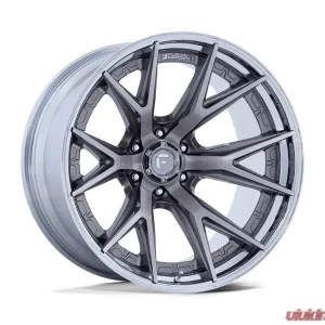 Fuel FC402 Catalyst Wheel 20x10 6x135 -18mm Platinum w/ Chrome Lip - Image 1