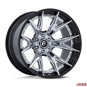 Fuel FC402 Catalyst Wheel 20x10 6x135 -18mm Chrome w/ Gloss Black Lip - Image 1