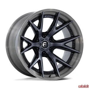 Fuel FC402 Catalyst Wheel 20x10 6x135 -18mm Gloss Black w/ Brushed Gray Tint Face & Lip - Image 1