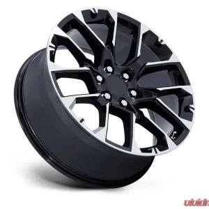 OE Creations PR224 Wheel 22x9 6x139.7 28mm Gloss Black w/Machined Face - Image 2