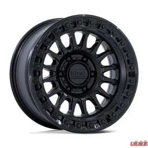 KMC KM552 IMS Wheel 17x8.5 5x127 | 5x5 -10mm Matte Black w/ Gloss Black Lip - Image 1