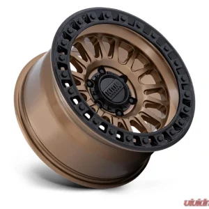 KMC KM552 IMS Wheel 17x8.5 5x127 | 5x5 -10mm Matte Bronze w/ Gloss Black Lip - Image 2