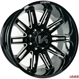 Arkon Off-Road Churchill Wheel 22x12 8x6.5 -51 Gloss Black w/ Milled Edges - Image 1