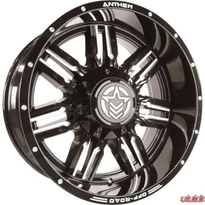 Anthem Off-Road Equalizer Wheel 20x10 5x150 -24mm Gloss Black w/ Milled Edges - Image 1