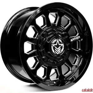 Anthem Off-Road Intimidator Wheel 17x9 5x127 | 5x5 0mm Gloss Black w/ Milled Edges - Image 1