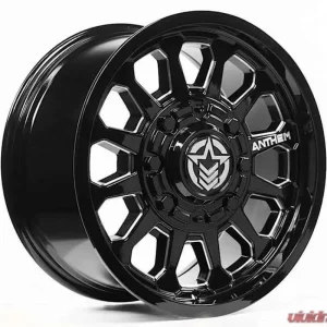 Anthem Off-Road Intimidator Wheel 18x9 5x127 | 5x5 -12mm Gloss Black w/ Milled Edges - Image 1