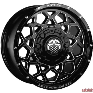 Anthem Off-Road Avenger Wheel 18x9 6x135 18mm Gloss Black w/ Milled Edges - Image 1