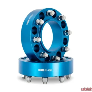 Borne Off-Road 50mm M14 8x165 Blue Wheel Spacers Chevrolet Silverado 2500 | 3500 1999+ - Image 1