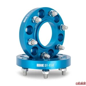Borne Off-Road 32mm M14 5x150 Blue Wheel Spacers Toyota Tundra 2007-2021 - Image 1