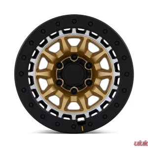 Black Rhino BR016 Tusk Wheel 17x8.5 6x139.7 -10mm Matte Gold w/Machined Ring - Image 3