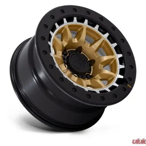 Black Rhino BR016 Tusk Wheel 17x8.5 5x127 | 5x5 -10mm Matte Gold w/Machined Ring - Image 2
