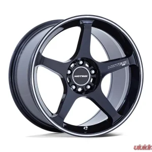MOTEGI Racing MR159 Battle V Wheel 18x9.5 5x100 38mm Obsidian Blue w/Machined Lip Stripe - Image 1