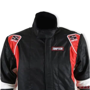 Simpson XL Black/Red/White Supercoil DNA P1 Suit Alloy - Image 4