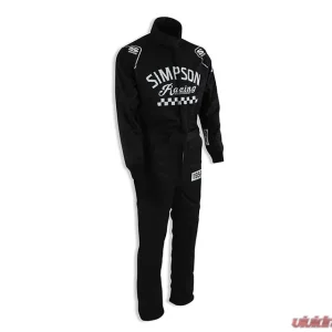 Simpson XXL Black Checkers Racing Suit CK02521 - Image 2