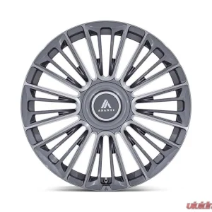 Asanti AB049 Premier Wheel 22x9.5 5x120/5x127 30 Anthracite Brushed - Image 3