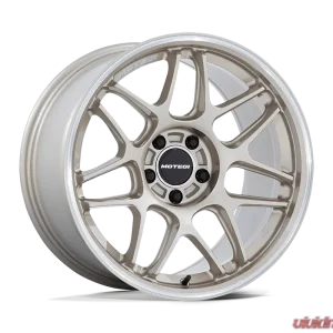 MOTEGI Racing MR158 Tsubaki Wheel 18x10.5 5x120 25 Motorsport Gold w/Machined Lip - Image 1