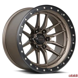 Lock Off-Road Krawler Wheel 17x9 6x135 1mm Matte Bronze w/ Matte Black Ring - Image 1