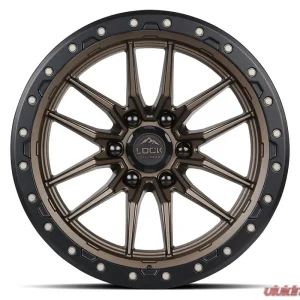 Lock Off-Road Krawler Wheel 17x9 6x135 1mm Matte Bronze w/ Matte Black Ring - Image 2