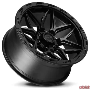 Lock Off-Road Matrix Wheel 20x10 8x180 -18mm Matte Black w/ Matte Black Ring - Image 3