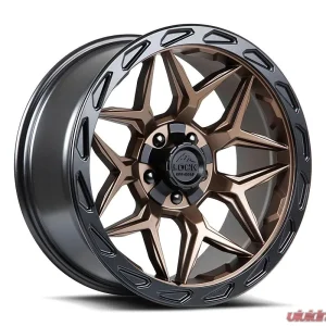 Lock Off-Road Matrix Wheel 20x10 8x165.1 -18mm Matte Bronze w/ Matte Black Ring - Image 1
