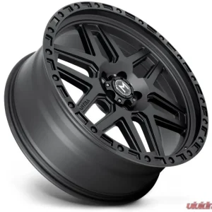 Mantra Seamak 22x9 5x120 15 Matte Black Center with Gloss Black Ring - Image 4