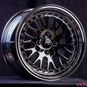 JNC JNC001 Wheel 15x8 4x100 25mm Black Chrome - Image 1