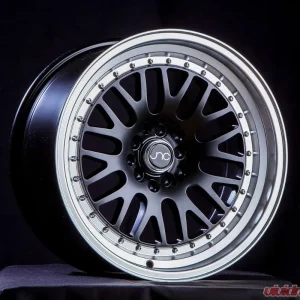 JNC JNC001 Wheel 17x8 4x100|4x114.3 25mm Black w/ Machined Lip - Image 1