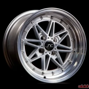 JNC JNC002 Wheel 15x8 4x100 25mm Silver Machined Face - Image 1