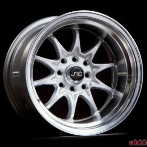 JNC JNC003 Wheel 15x8 4x100|4x114.3 0mm Silver Center / Machined Lip - Image 1