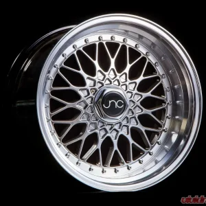 JNC JNC004 Wheel 15x8 4x100|4x114.3 20mm Hyper Black w/ Machined Lip - Image 1
