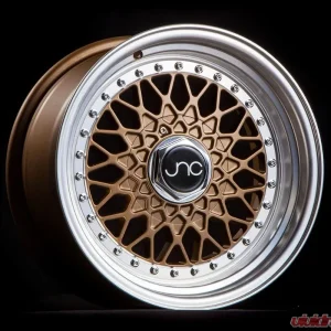 JNC JNC004 Wheel 16x8 4x100|4x114.3 25mm Matte Bronze w/ Machined Lip - Image 1