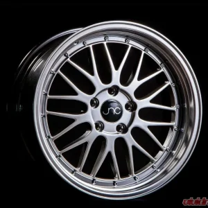 JNC JNC005 Wheel 18x8 5x100 34mm Hyper Black w/ Machined Lip - Image 1