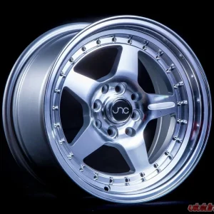 JNC JNC009 Wheel 15x8 4x100|4x114.3 25mm Silver Machined Face - Image 1