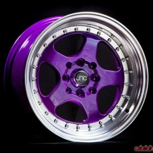 JNC JNC010 Wheel 18x9 5x120 30mm Candy Purple w/ Machined Lip - Image 1