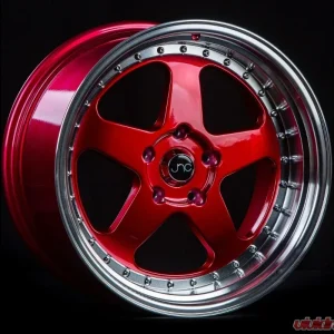 JNC JNC010 Wheel 18x10 5x120 30mm Candy Red w/ Machined Lip - Image 1