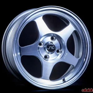 JNC JNC018 Wheel 15x6.5 4x100 35mm Silver Machined Face - Image 1