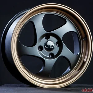 JNC JNC034 Wheel 17x9 5x100 25mm Matte Black w/ Bronze Lip - Image 1