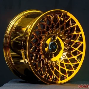 JNC JNC043 Wheel 15x8 4x100 25mm Gold Chrome - Image 1