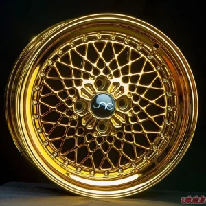 JNC JNC045 Wheel 15x8.25 4x100 10mm Gold Platinum - Image 1