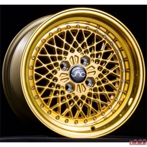 JNC JNC045 Wheel 15x8.25 4x100 10mm Transparent Gold - Image 1