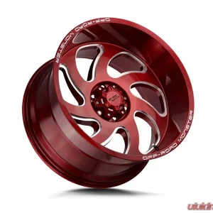 Off-Road Monster M07 Series Candy Red Wheel 20x10 6x135 -19mm - Image 2