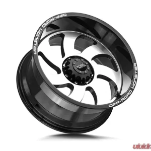 Off-Road Monster M07 Series Gloss Black Machined Face Wheel 22x12 -44mm - Image 2