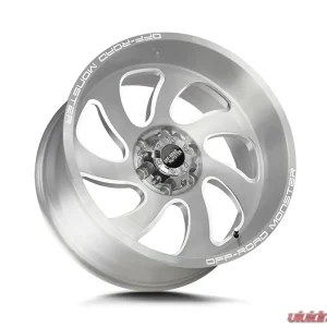 Off-Road Monster M07 Series Brushed Face Silver Wheel 20x10 5x150 -19mm - Image 2