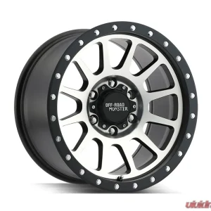 Off-Road Monster M10 Series Flat Black Machined Face Wheel 17x9 6x139.7 0mm - Image 1