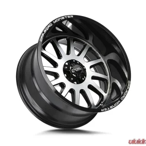 Off-Road Monster M17 Series Gloss Black Machined Face Wheel 17x9 5x127 | 5x5 0mm - Image 2