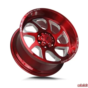 Off-Road Monster M22 Series Candy Red Wheel 22x12 -44mm - Image 2